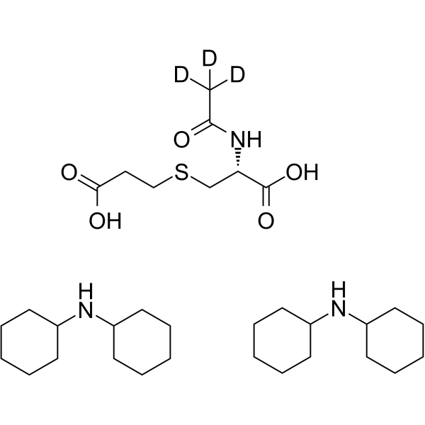 N-Acetyl-S-(2-carboxyethyl)-L-cysteine-d3 (bis(dicyclohexylamine))