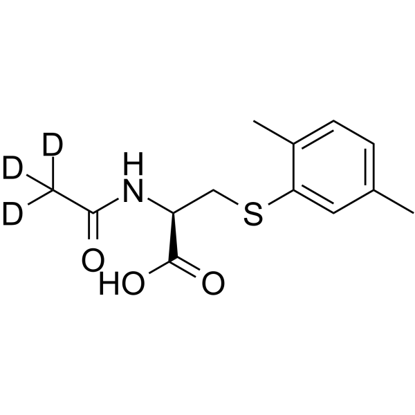 N-Acetyl-S-(2,5-dimethylbenzene)-L-cysteine-d3 Chemical Structure N-Acetyl-S-(2,5-dimethylbenzene)-L-cysteine-d3