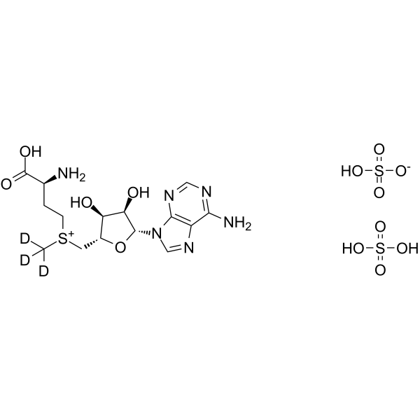S-(5’-Adenosyl)-L-methionine-d3 disulfate Chemical Structure S-(5’-Adenosyl)-L-methionine-d3 disulfate