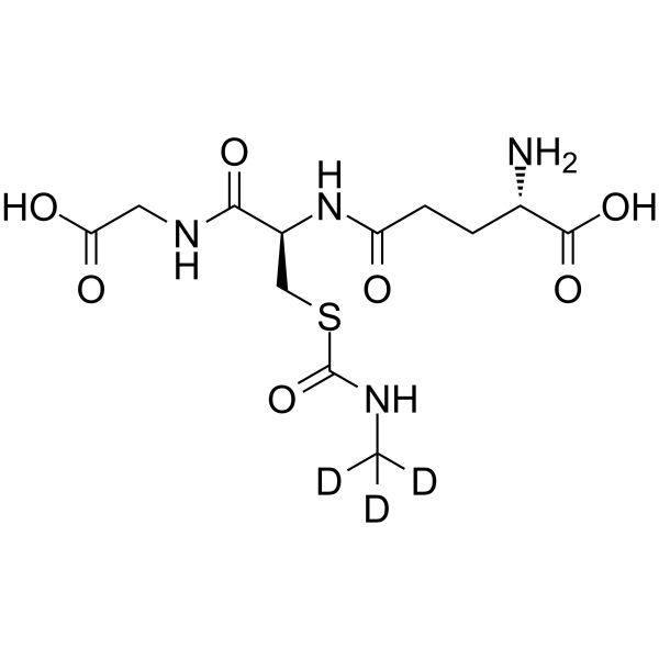 S-(N-Methylcarbamoyl)glutathione-d3 Chemical Structure S-(N-Methylcarbamoyl)glutathione-d3