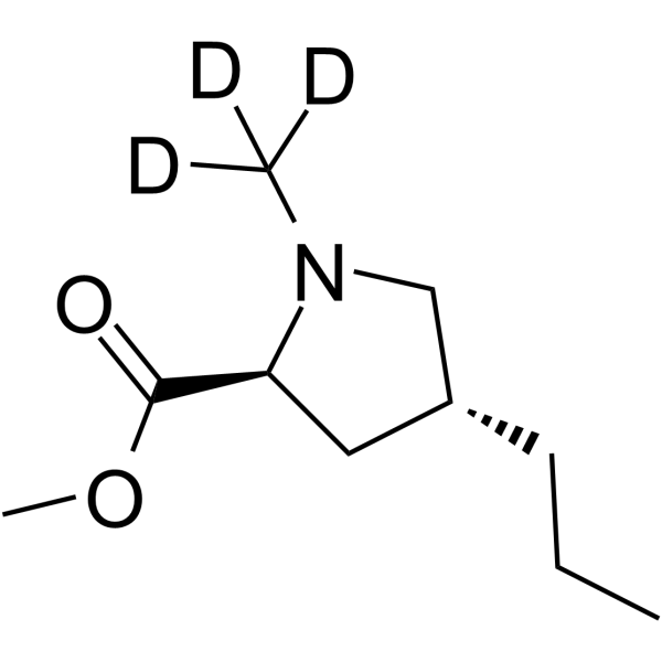 (4R)-1-Methyl-4-propyl-L-proline methyl ester-d3 Chemical Structure (4R)-1-Methyl-4-propyl-L-proline methyl ester-d3