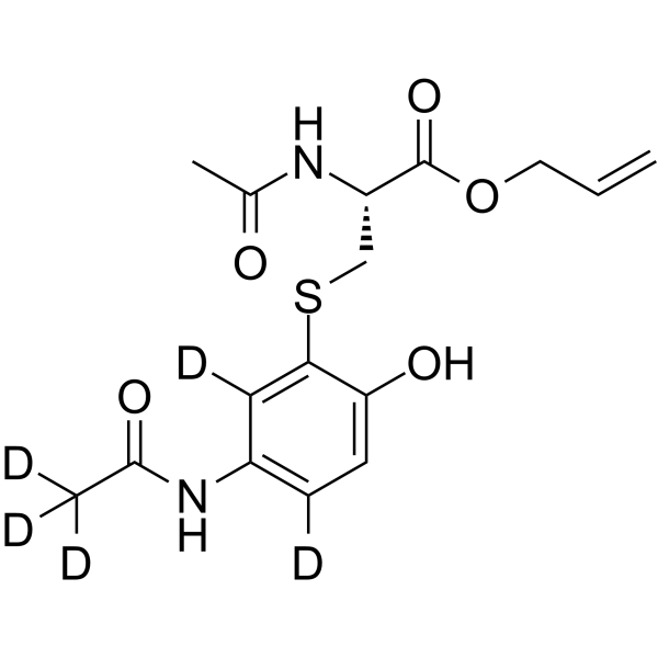 N-Acetyl-S-[3-acetamino-6-hydroxphenyl]-cysteine allyl ester-d5