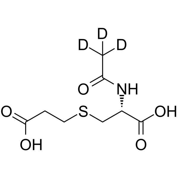 N-Acetyl-S-(2-carboxyethyl)-L-cysteine-d3 Chemical Structure N-Acetyl-S-(2-carboxyethyl)-L-cysteine-d3