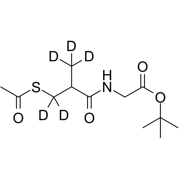 N-(3-Acetylthio-2-methylpropanoyl)glycine tert-butyl ester-d5