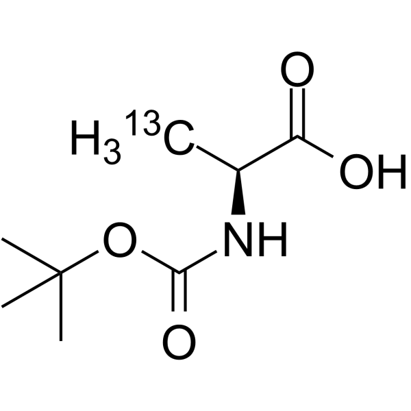 Boc-L-Ala-OH-3-13C Chemical Structure Boc-L-Ala-OH-3-13C