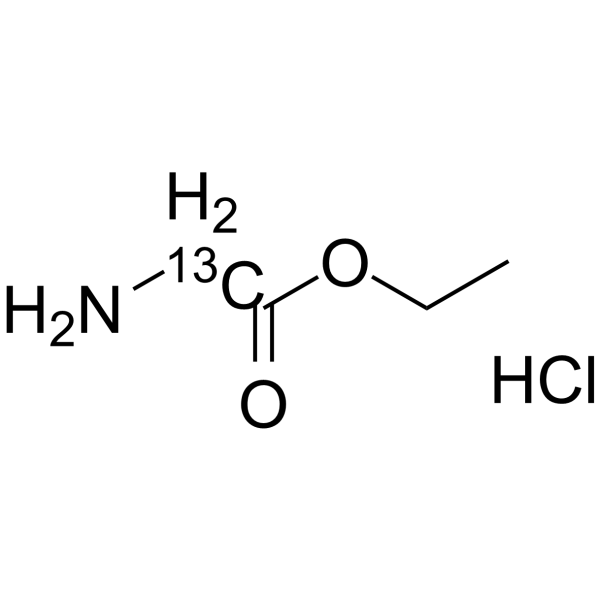 Glycine ethyl ester-13C hydrochloride Chemical Structure Glycine ethyl ester-13C hydrochloride