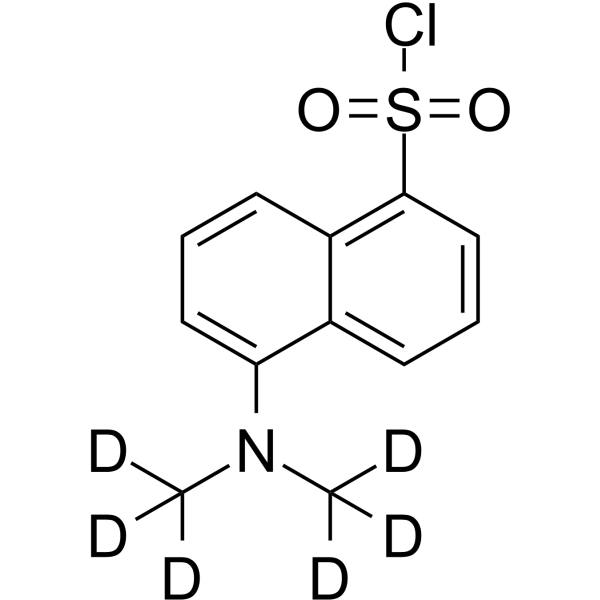 Dansyl chloride-d6 Chemical Structure Dansyl chloride-d6(Synonyms: DNSCl-d6)