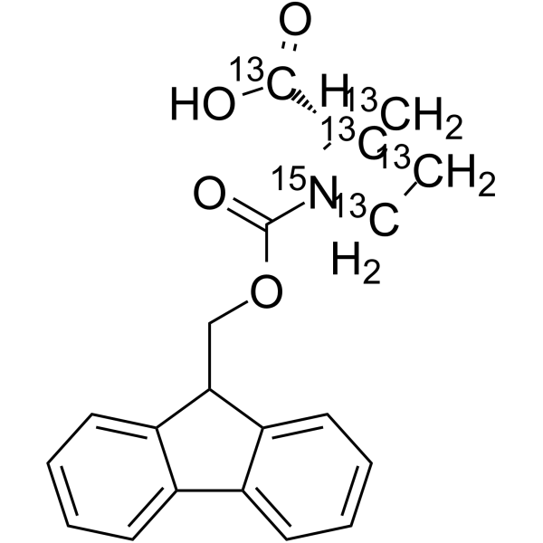 Fmoc-Pro-OH-13C5,15N Chemical Structure Fmoc-Pro-OH-13C5,15N