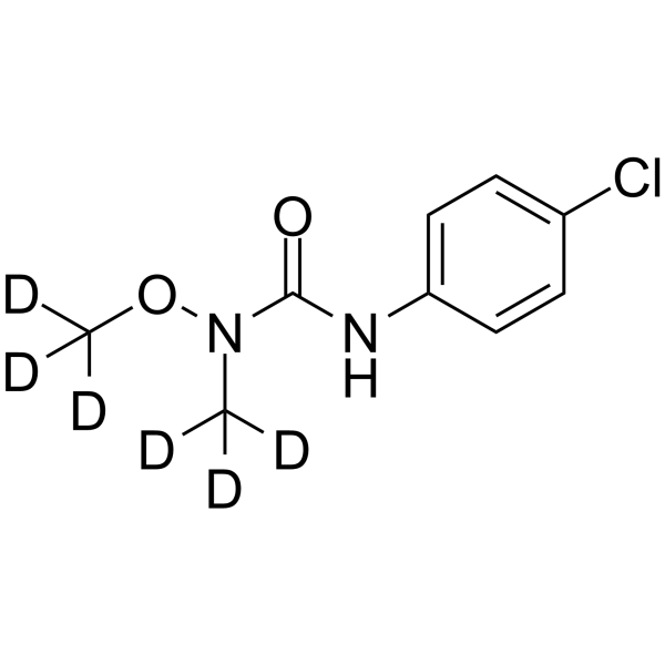 3-(4-Chlorophenyl)-1-methoxy-1-methylurea-d6 Chemical Structure 3-(4-Chlorophenyl)-1-methoxy-1-methylurea-d6