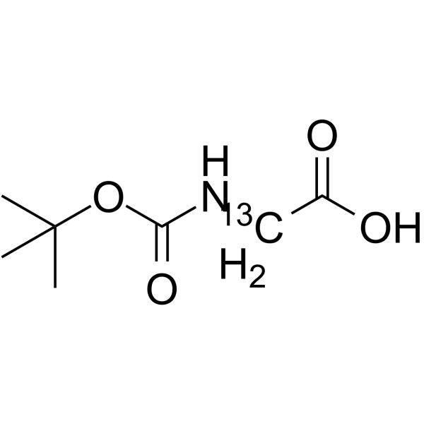 Boc-Glycine-2-13C Chemical Structure Boc-Glycine-2-13C(Synonyms: N-tert-Butoxycarbonyl-2-aminoacetic acid-2-13C; NSC 127669-2-13C)