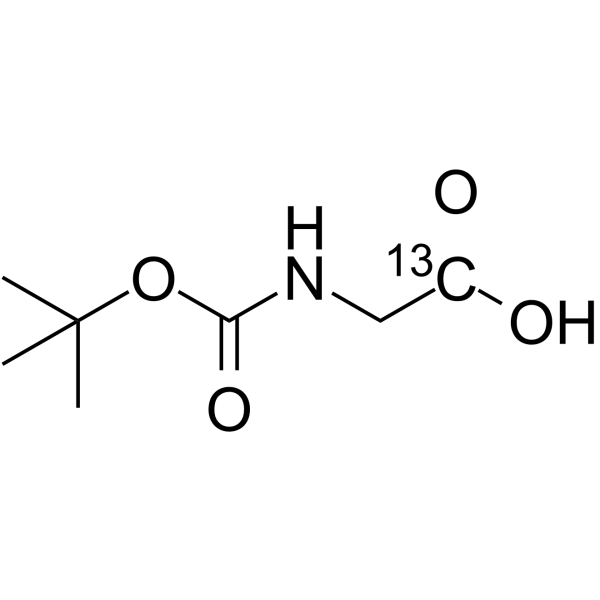 Boc-Glycine-13C Chemical Structure Boc-Glycine-13C