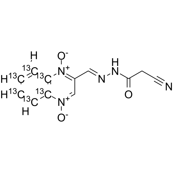 Ciadox-13C6 Chemical Structure Ciadox-13C6(Synonyms: Cyadox-13C6)