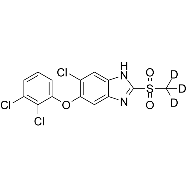Triclabendazole sulfone-d3 Chemical Structure Triclabendazole sulfone-d3