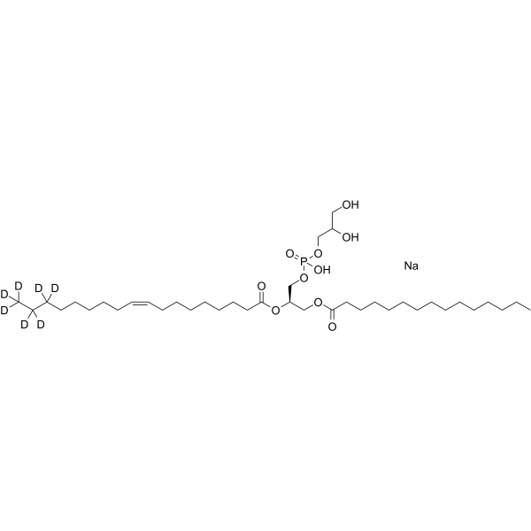 2,3-Dihydroxypropyl ((R)-2-(oleoyloxy)-3-(pentadecanoyloxy)propyl) phosphate-d7 sodium