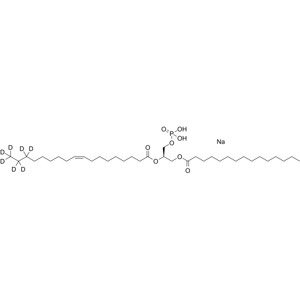 1-Pentadecanoyl-2-oleoyl-sn-glycero-3-phosphate-d7 sodium