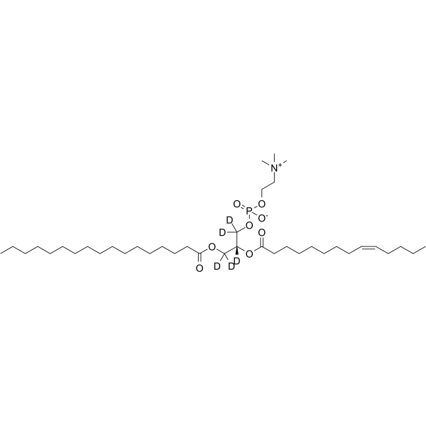 17:0-14:1 PC-d5 Chemical Structure 17:0-14:1 PC-d5