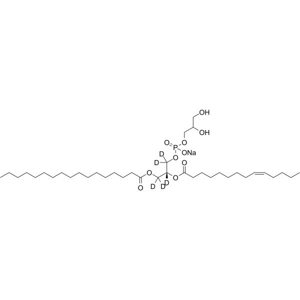 17:0-14:1 PG-d5 Chemical Structure 17:0-14:1 PG-d5