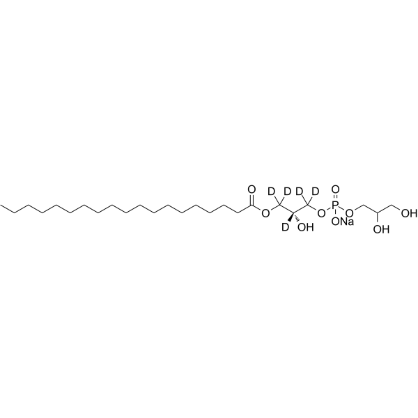 19:0 Lyso PG-d5 Chemical Structure 19:0 Lyso PG-d5