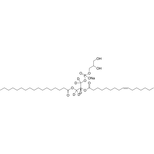 17:0-16:1 PG-d5 Chemical Structure 17:0-16:1 PG-d5