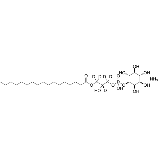 D-myo-Inositol, 1-[(2R)-2-hydroxy-3-[(1-oxoheptadecyl)oxy]propyl-1,1,2,3,3-d5 hydrogen phosphate], ammonium salt (1:1)