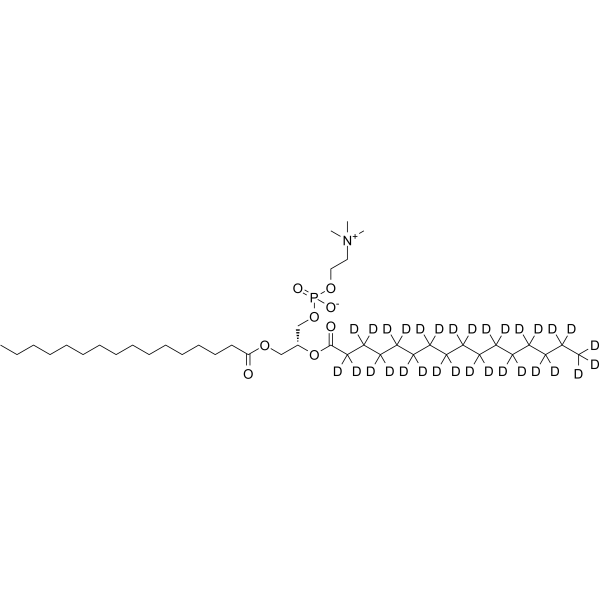 16:0-16:0 PC-d31 Chemical Structure 16:0-16:0 PC-d31