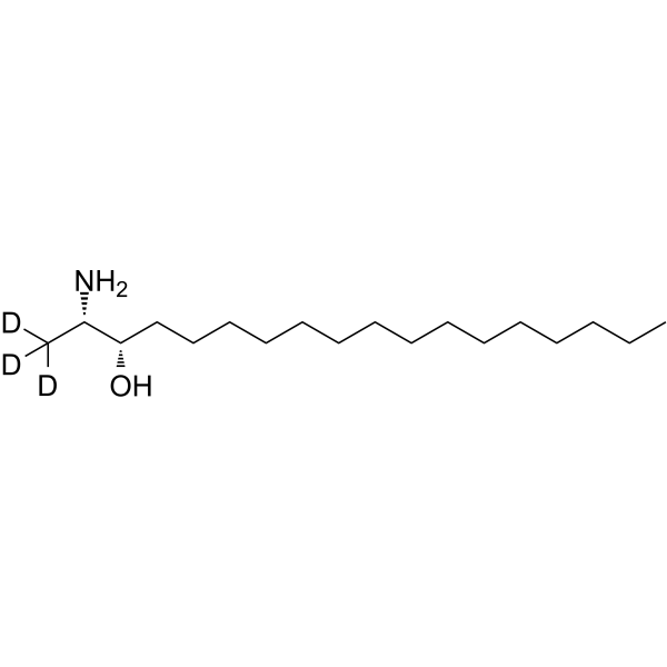 1-Deoxy-L-threo-sphinganine-d3 Chemical Structure 1-Deoxy-L-threo-sphinganine-d3