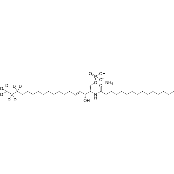 C15 Ceramide-1-phosphate-d7 Chemical Structure C15 Ceramide-1-phosphate-d7