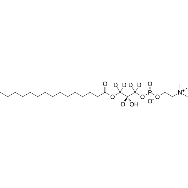 15:0 Lyso PC-d5 Chemical Structure 15:0 Lyso PC-d5