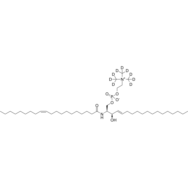 20:1 SM (d18:1/20:1)-d9 Chemical Structure 20:1 SM (d18:1/20:1)-d9
