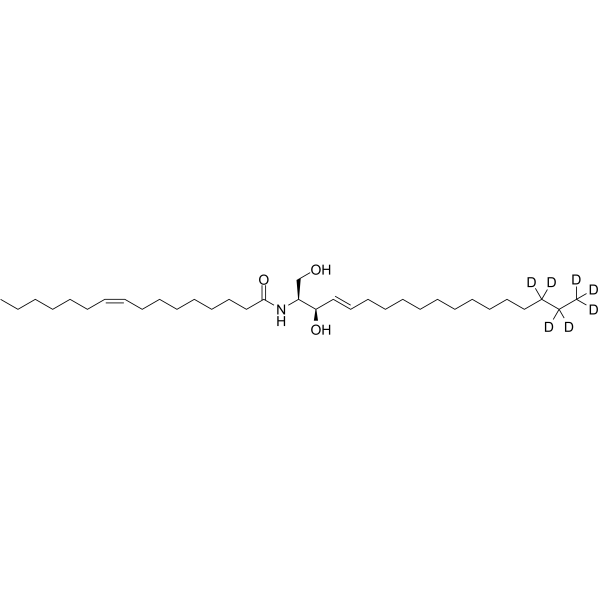 C16:1 Ceramide-d7 Chemical Structure C16:1 Ceramide-d7