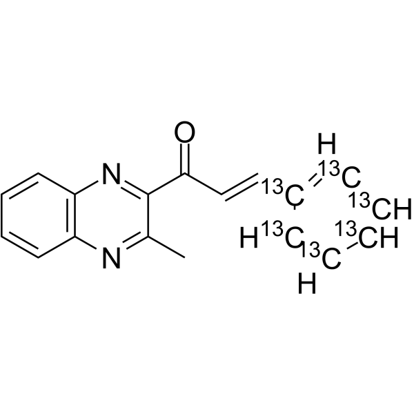 Bisdesoxyquinoceton-13C6 Chemical Structure Bisdesoxyquinoceton-13C6