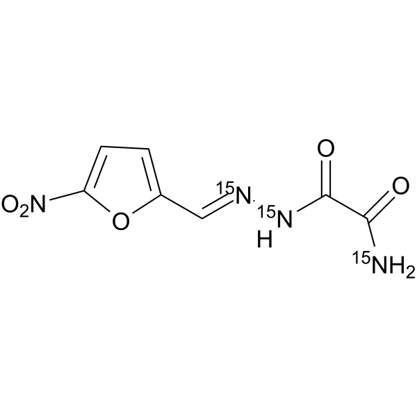 Nifuraldezone-15N3 Chemical Structure Nifuraldezone-15N3