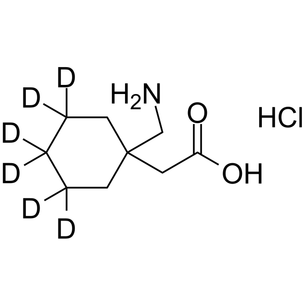Gabapentin-d6 hydrochloride Chemical Structure Gabapentin-d6 hydrochloride