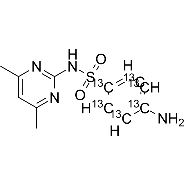 Sulfamethazine-13C6(Synonyms: Sulfadimidine-13C6;  Sulfadimerazine-13C6)