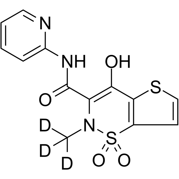 Tenoxicam-d3 Chemical Structure Tenoxicam-d3(Synonyms: Ro-12-0068-d3)