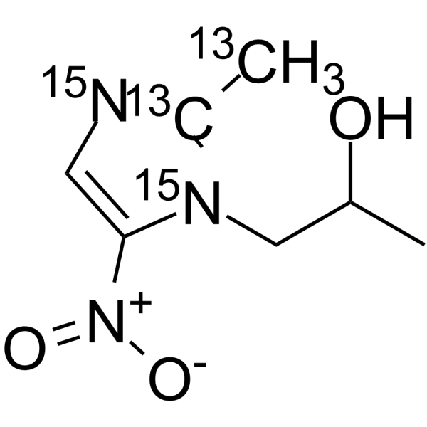 Secnidazole-13C2, 15N2(Synonyms: RP-14539-13C2, 15N2;  PM-185184-13C2, 15N2)