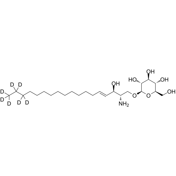 Glucosylsphingosine-d7 Chemical Structure Glucosylsphingosine-d7