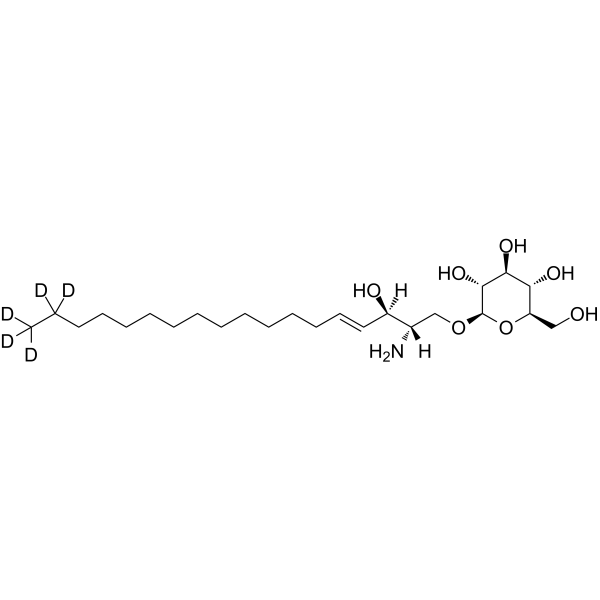 Glucosylsphingosine-d5 Chemical Structure Glucosylsphingosine-d5