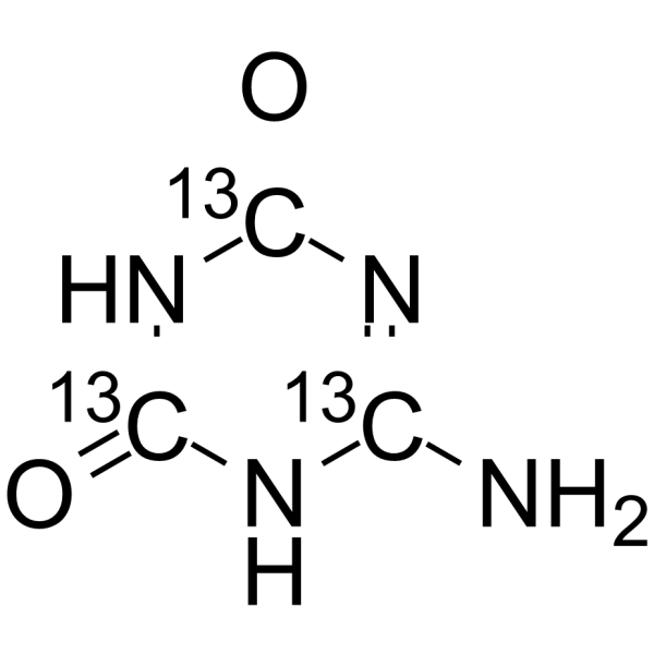 Ammelide-13C3 Chemical Structure Ammelide-13C3