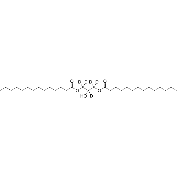 1,3-Dimyristoyl-glycerol-d5 Chemical Structure 1,3-Dimyristoyl-glycerol-d5