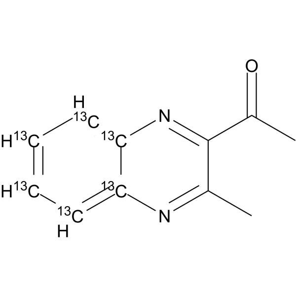 Desoxy-Mequindox-13C6 Chemical Structure Desoxy-Mequindox-13C6