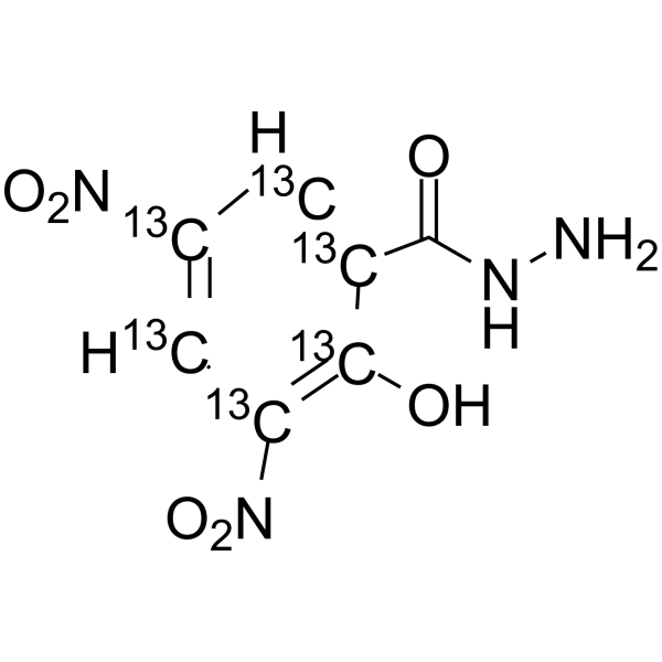 DNSAH-13C6 Chemical Structure DNSAH-13C6