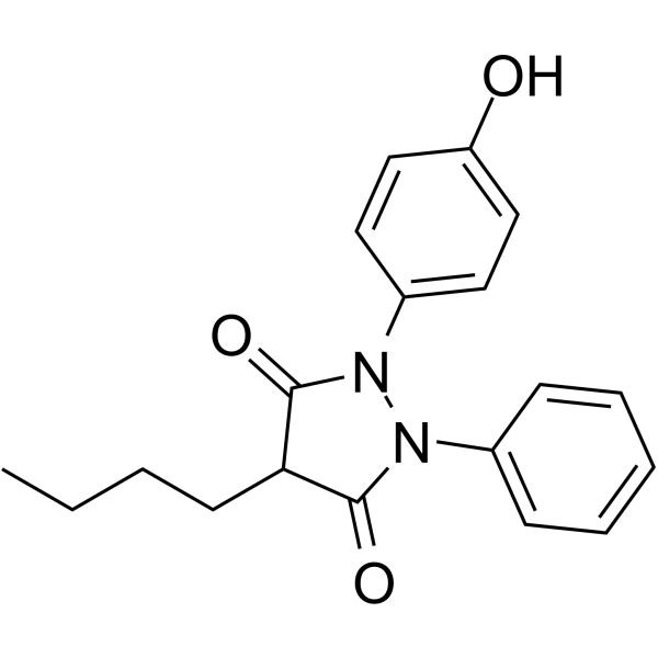 Oxyphenbutazone Chemical Structure Oxyphenbutazone(Synonyms: 羟布宗)