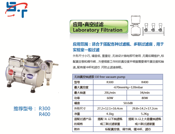 圣斯特Sciencetool R300无油真空泵