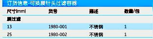 1980-001-whatman可换膜针头过滤容器 SS SYRINGE MEM HLDR