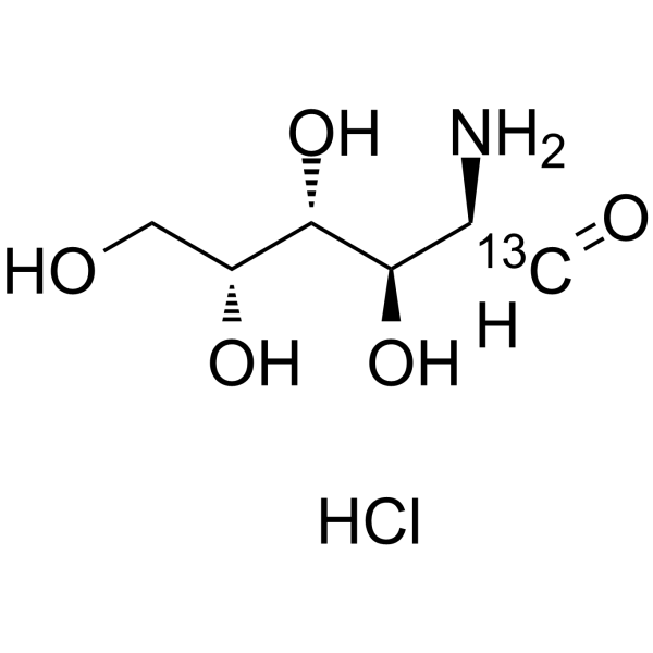 D(+)-Galactosamine-13C hydrochloride Chemical Structure D(+)-Galactosamine-13C hydrochloride(Synonyms: D-Galactosamine-13C hydrochloride)