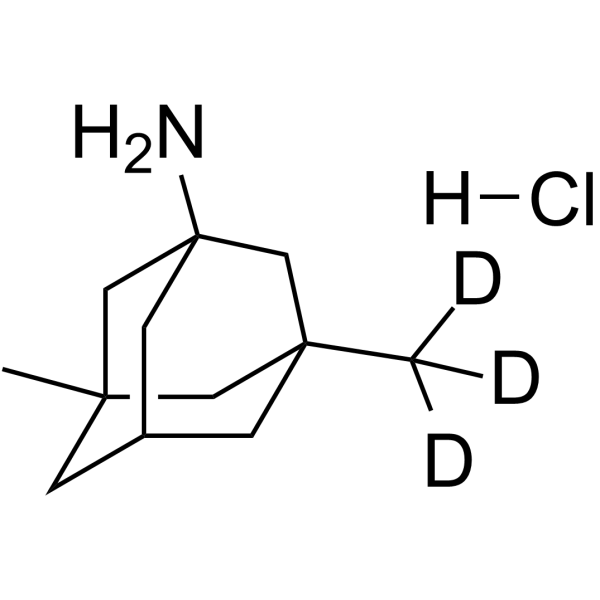 Memantine-d3 hydrochloride Chemical Structure Memantine-d3 hydrochloride