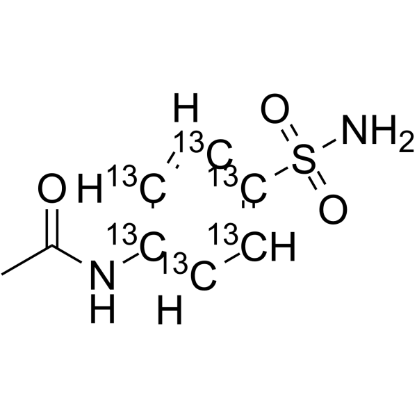 4-Acetylsulfanilamide-13C6 Chemical Structure 4-Acetylsulfanilamide-13C6