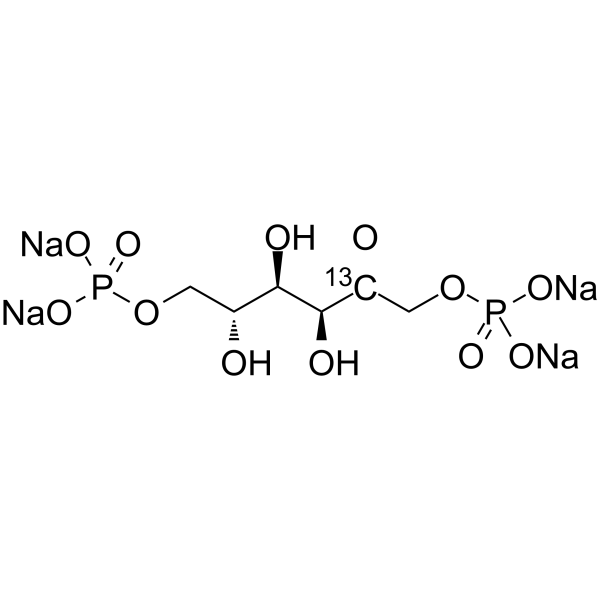 Fosfructose-2-13C sodium Chemical Structure Fosfructose-2-13C sodium(Synonyms: Diphosphofructose-2-13C sodium; Esafosfan-2-13C sodium; FDP-2-13C sodium)