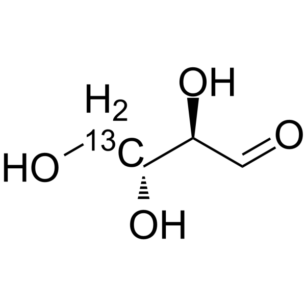 D-Erythrose-4-13C Chemical Structure D-Erythrose-4-13C